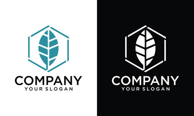 leaf logo template Vector icon