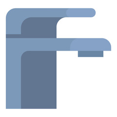 Isolated mixer faucet for bathroom sink