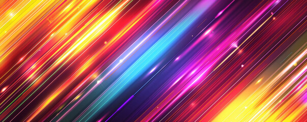 Bright background with vivid, neon stripes.