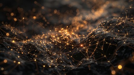 Network effect abstract background