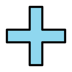 Obraz premium Plus, Positive, Cross, Add icon
