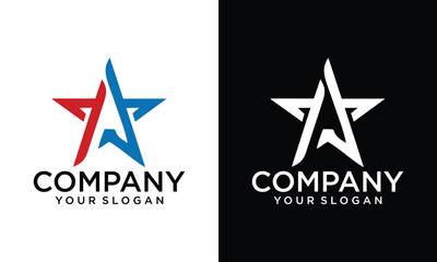 elegant star logo icon vector template