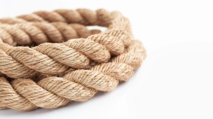 Obraz premium A close-up shot of a thick, natural fiber rope