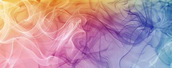 Obraz premium Smoke background with colorful, swirling smoke plumes in a gradient pattern.