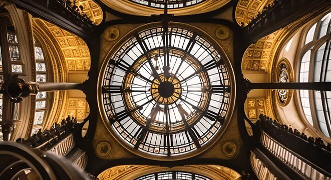 Inside Big Ben, London.