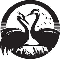 Copsychus saularis Vector Silhouette With white background