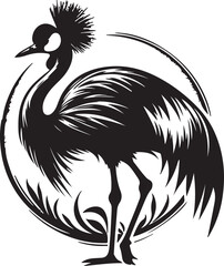 Copsychus saularis Vector Silhouette With white background