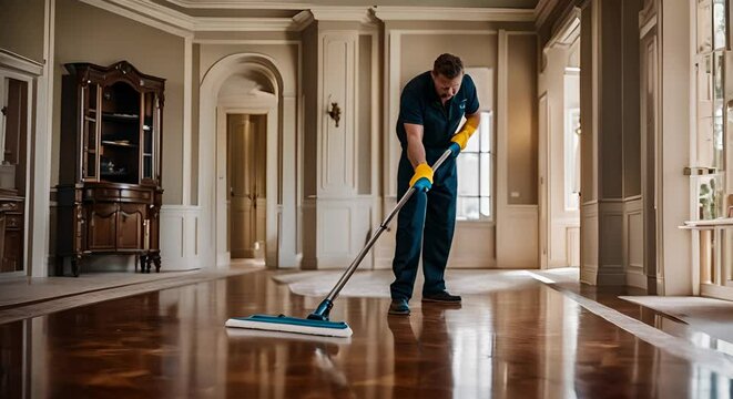 Housekeeping service in a mansion.