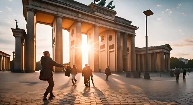 Brandenburg Gate, Berlin, Germany.