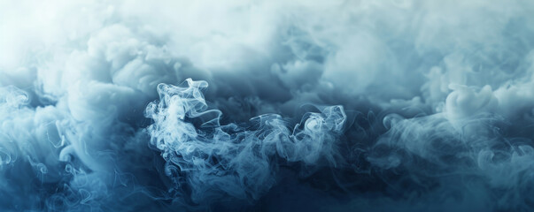 Smoke background with thick, navy smoke against a light background.