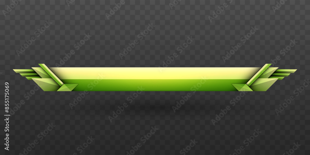 Poster abstract green game title lower third banner for game ui designs