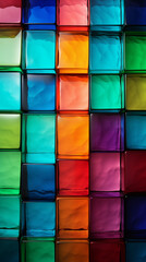 Checkered Colored Glass, Abstract Image Pattern Background Texture, For Wallpaper, Background, Cell Phone Cover and Screen, Smartphone, Computer, Laptop, 9:16 and 16:9 Format - PNG