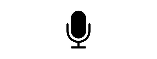 Voice Message icon modern flat vector image. Voice chat icon. Podcast Microphone. Audio message.