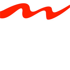 Red and White Background Abstract Shapes