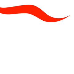 Red and White Background Abstract Shapes