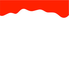 Red and White Background Abstract Shapes