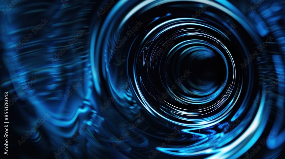 Poster hypnotic, swirling pattern with concentric circles that appear to be emanating from a central point