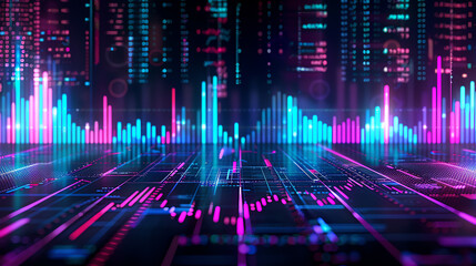 Advanced asset allocation analysis with holographic charts, side view, enhancing portfolio diversification, futuristic tone, Complementary Color Scheme.