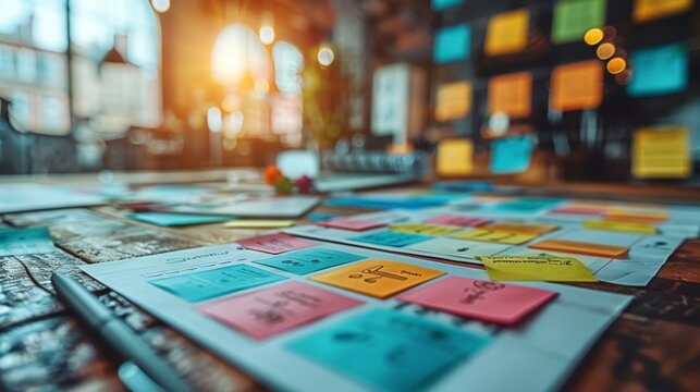 Dynamic collaboration in a professional workplace: Creative brainstorming and project management. 