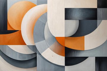 Painting of a Dreamscapes in Cool Hues: A Dance of Faces and Forms
