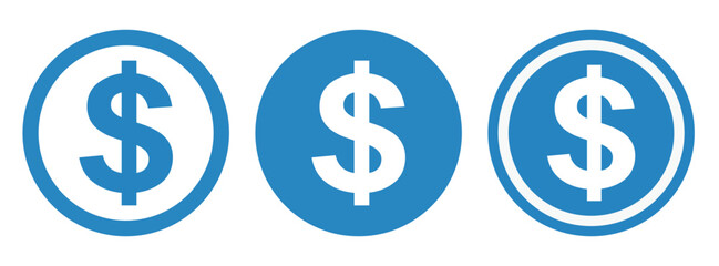 ikona znaku dolara, grafika wektorowa © robert6666