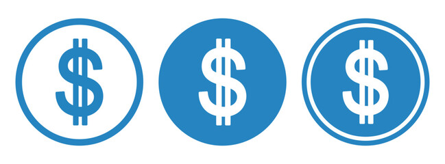 ikona znaku dolara, grafika wektorowa © robert6666