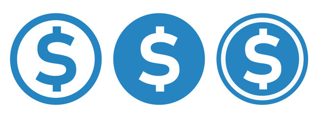 ikona znaku dolara, grafika wektorowa © robert6666