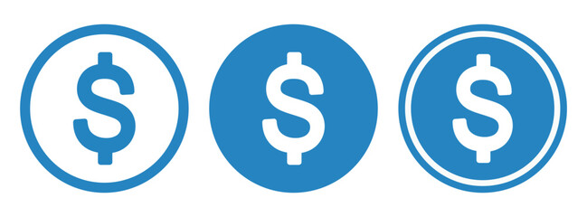 ikona znaku dolara, grafika wektorowa © robert6666