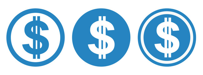 ikona znaku dolara, grafika wektorowa © robert6666