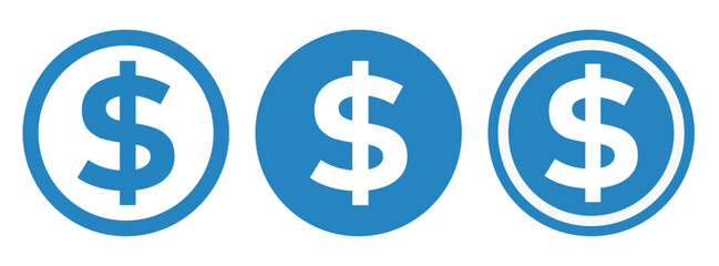 ikona znaku dolara, grafika wektorowa © robert6666