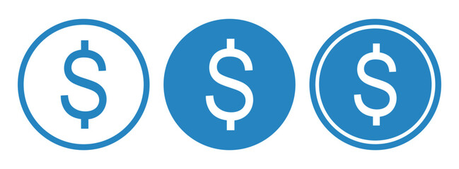 ikona znaku dolara, grafika wektorowa © robert6666