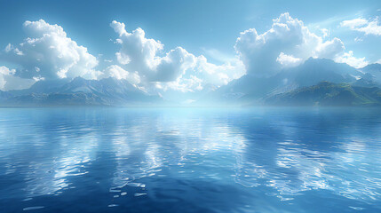 Fototapeta premium Blue Nature Background