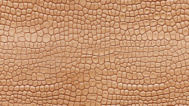 Seamless pattern with beige reptile skin scales texture.