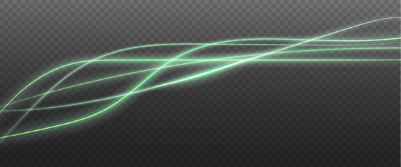 Festive sparkling frame, circle, ring png. Festive circle, ring, frame, for cards, invitations, banners, adverts. Neon frame, set of geometric frames. Vector png background with green glowing lines.