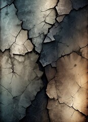 Fototapeta premium Grunge floor texture with cracks, light and dark