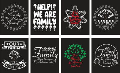 Obraz premium Family reunion beadle t-shirt design vector illustration. Meet family after a long time t-shirt.