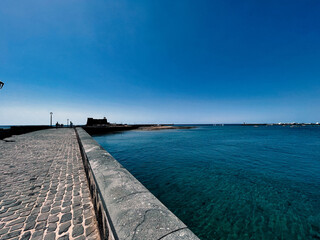 Historic bridge over the sea