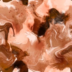 Abstract Hand Drawing Digital Painting Watercolor Liquid Fluid Wavy Marble Seamless Pattern Batik Background