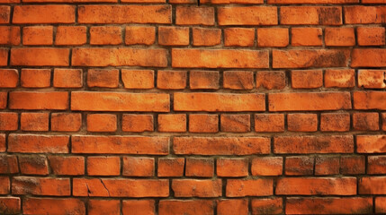 Obraz premium orange brick wall background
