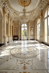 Obraz premium Indoor flooring scene, very exquisite decoration style