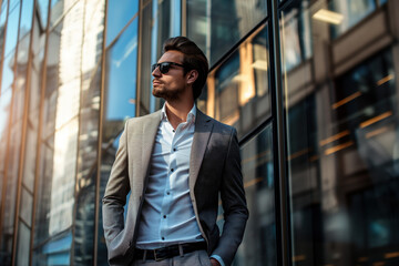 Fototapeta premium man in sunglasses