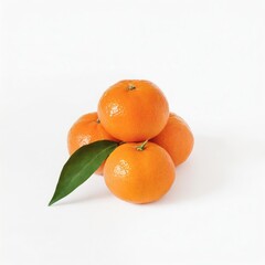 Orange fruit isolated on white background