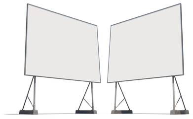 3d render illustration of a advertising billboard mockup