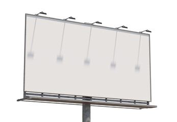 3d render illustration of a advertising billboard mockup
