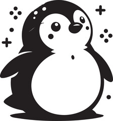 Penguin design silhouette vector art work JPGE & EPS file