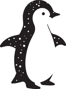 Penguin design silhouette vector art work JPGE & EPS file