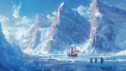 Intrepid Explorers Seek Mythical Renewable Energy Source in Icy Wilderness