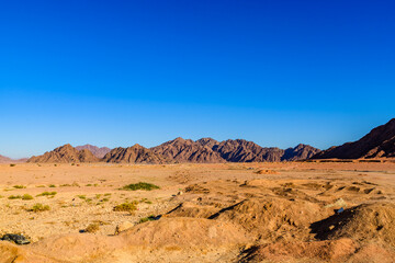 View of the mountains at Sinai peninsula in Egypt
