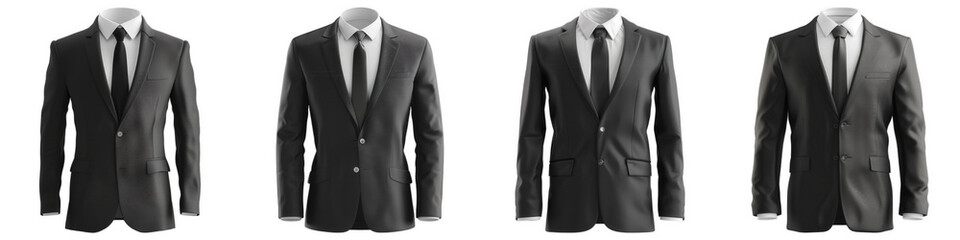 Set of Real Estate Agent Uniform isolated on transparent png background illustration. Generative ai