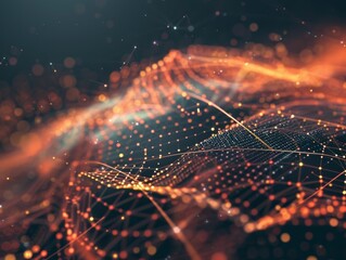 Creating 3D World GlobeData Streams Technology Background Image